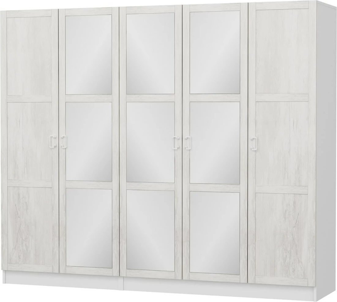 Dollap Skye Decor, ngjyrë e bardhë, Kale Country, 225x210x52 cm