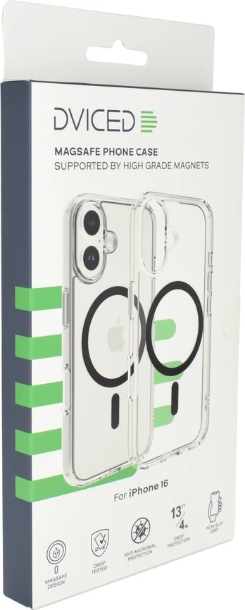 Dviced MagSafe iPhone 16 clear case Black