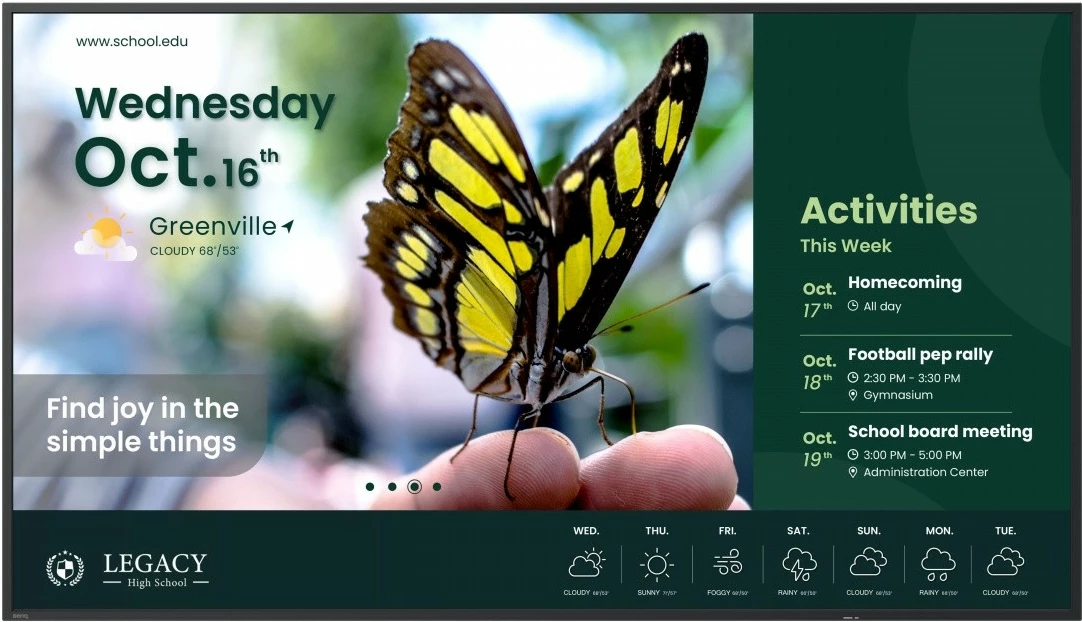 monitor profesional smart signage 55" BenQ ST5504 4K ADS-IPS 16:9 350 nits Android 14 me altoparlantë VESA 400x200, i zi