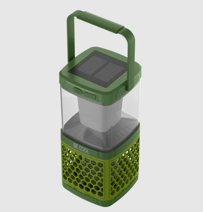 Llambë kampingu solar / vrasës mushkonjash BECOOL BC23IV05 5W, bateri 1800mAh, 40m², USB, jeshile