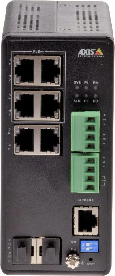 Switch industrial PoE Axis AXIS T8504-R, 4 porta Gigabit, 2x SFP, i zi
