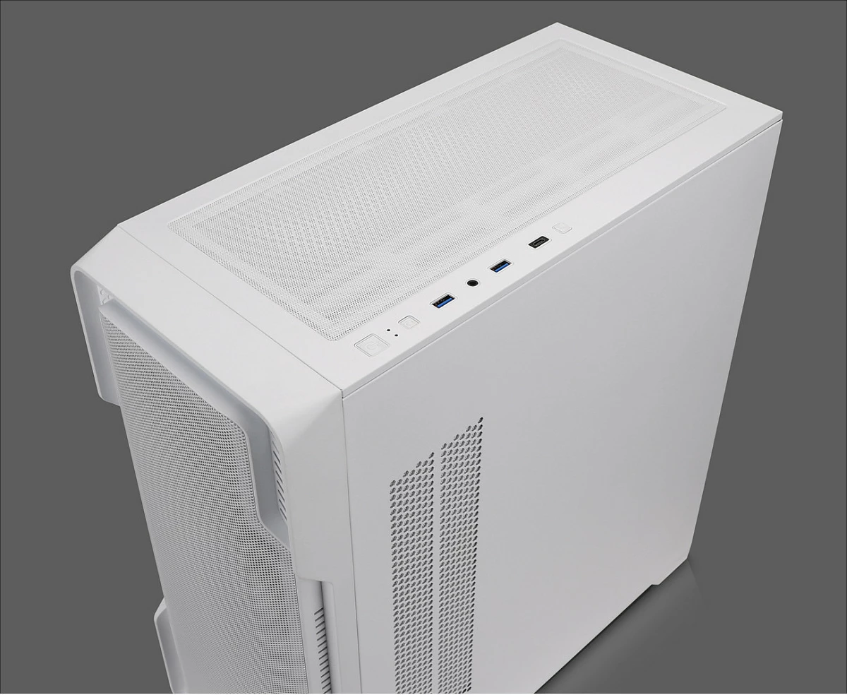 Kasë Nanoxia DS-9 ARGB Airflow, Midi Tower, USB-C, TG/Mesh, e bardhë