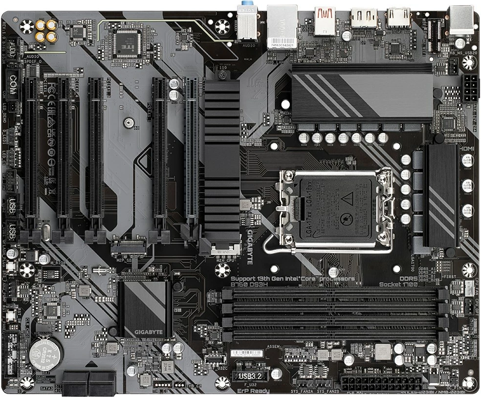 Pllakë amë Gigabyte B760 DS3H, mbështet Intel Core CPUs të gjeneratës 14