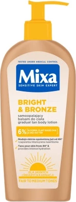 Balzam për trup vetë-ngjyrosës MIXA Bright & Bronze për femra 250ml