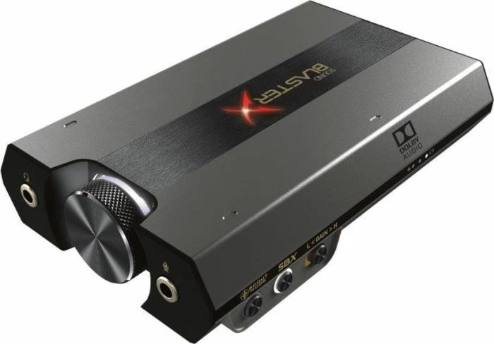Kartë zëri e jashtme USB Creative Sound BlasterX G6 (70SB177000000), 32-bit/384 kHz, 7.1 virtual, e zezë