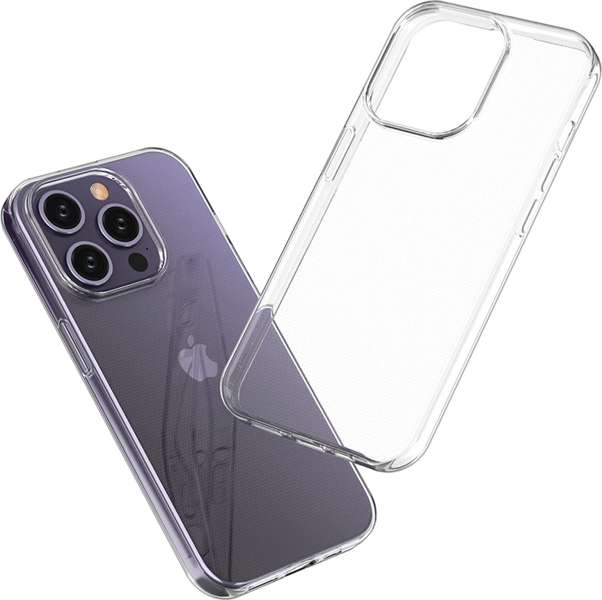 Mbështjellës Hurtel Ultra Clear për iPhone 15 Pro, 0.9mm, Transparent