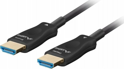 Kabllo HDMI Lanberg CA-HDMI-30FB-0100-BK 10 m HDMI 2.1 AOC 8K, e zezë, në bobinë