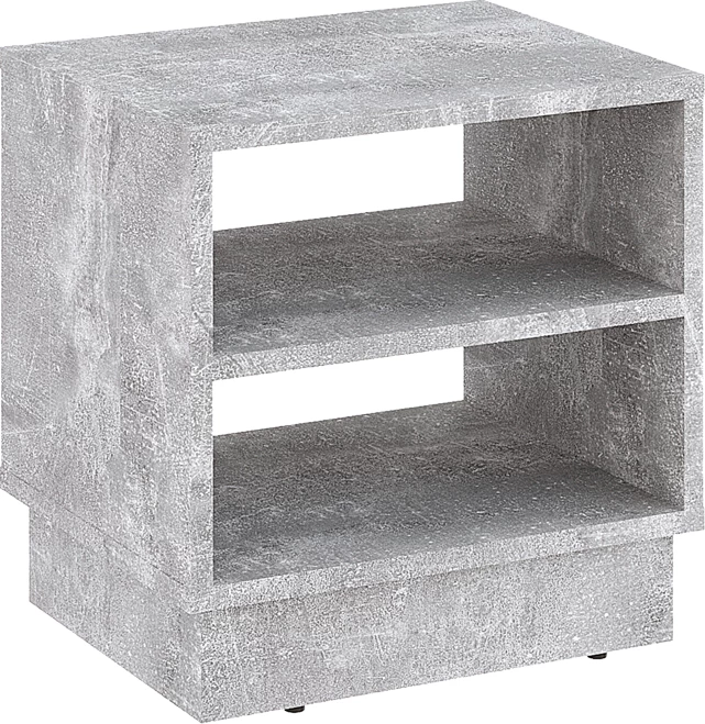 Komodinë nate Mason melaminë ngjyrë mermeri gri 40x32x40cm