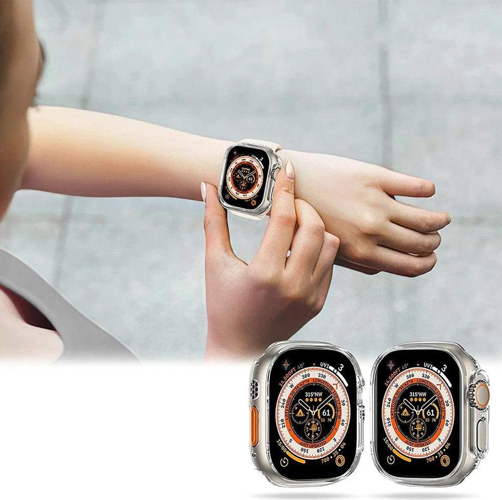 Mbështjellës Tech-Protect Defense360 për Apple Watch Ultra 1/2 (49mm), Transparent
