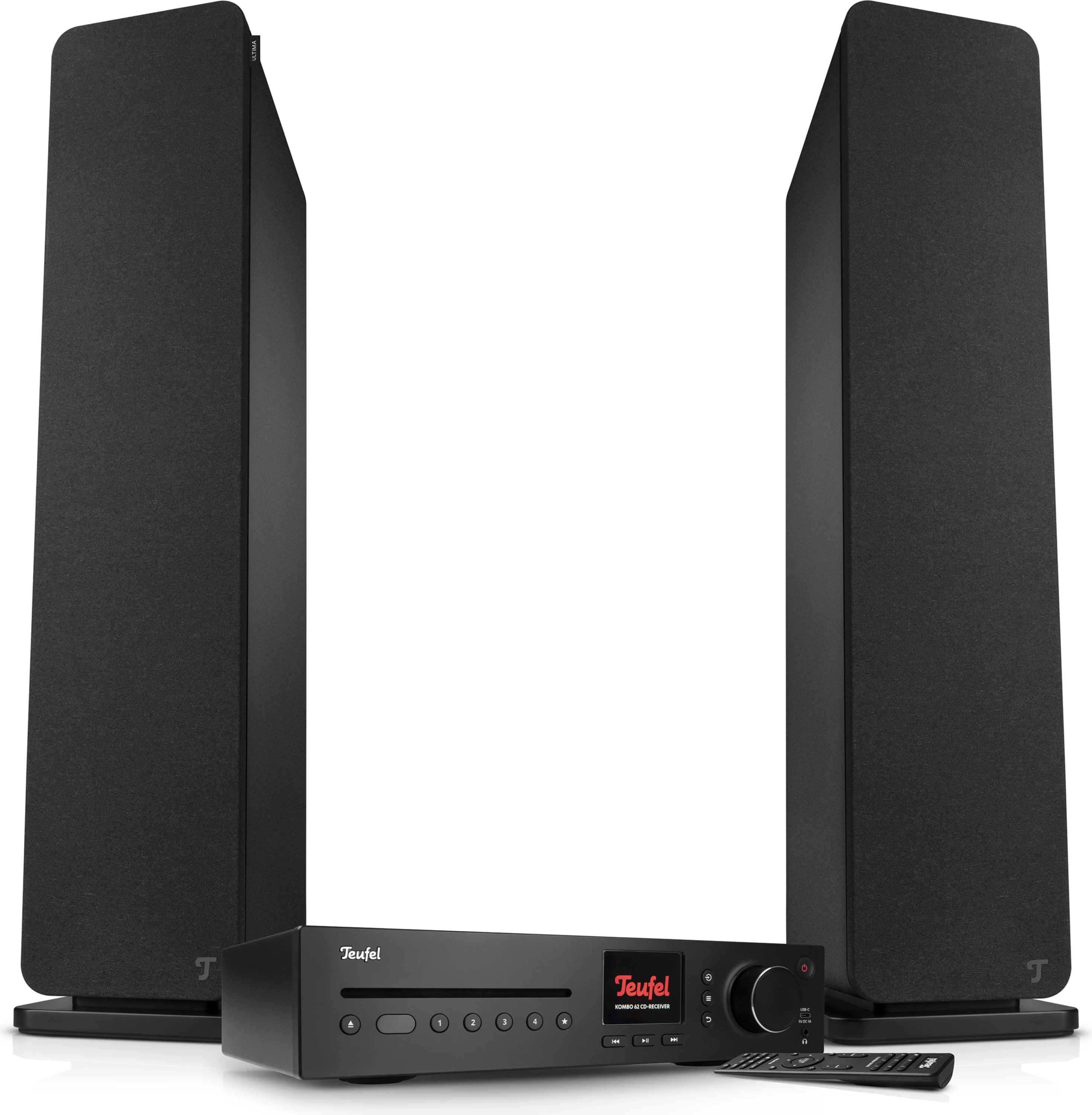 Altoparlantë Teufel Ultima 40 Kombo 3 me receiver, e zezë