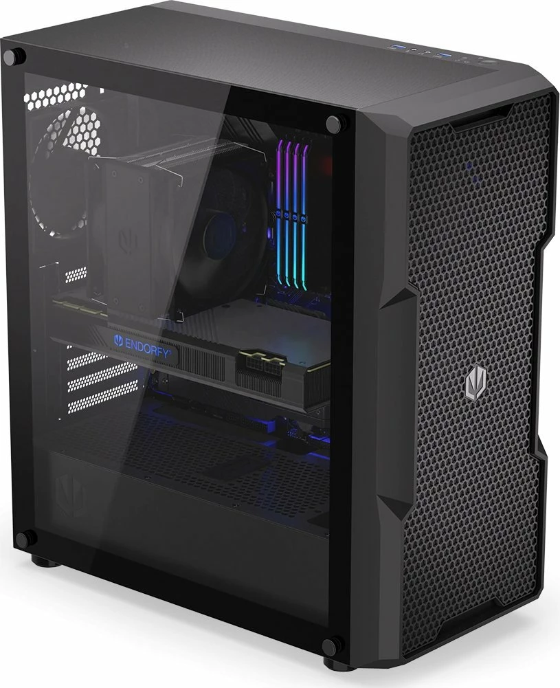 Kasë Endorfy Regnum 400 Air EY2A008 Midi Tower ATX, 2x 2.5\" + 2x 3.5\", 2x USB 3.0, pa furnizues rryme, e zezë