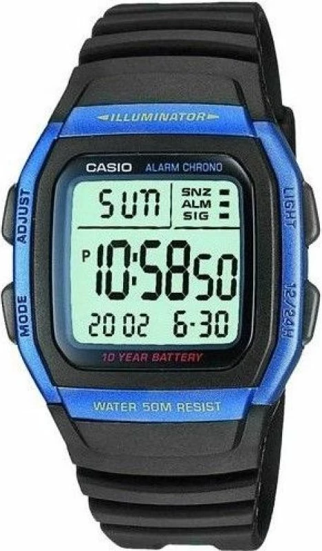 Orë dore për meshkuj Casio, e zezë