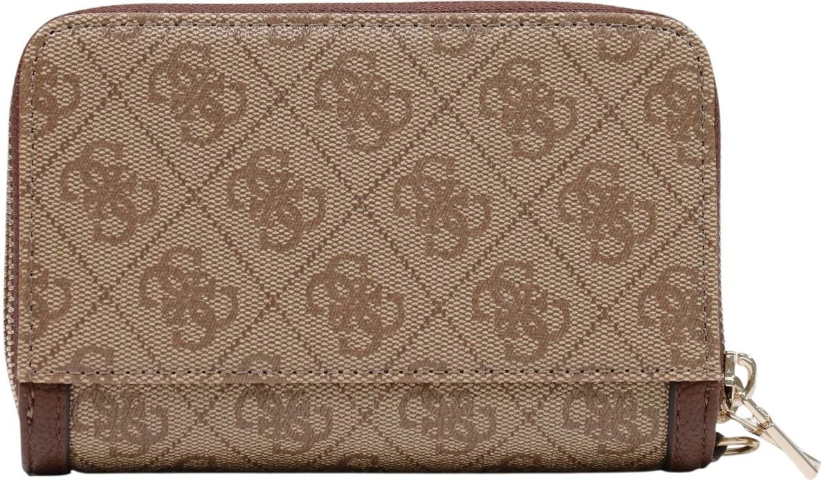Portofol për femra Guess Coleen Logo SML Zip SWSG97 49164, latte