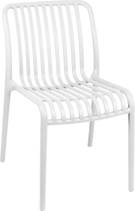 Karrige Zoi pp, ngjyrë e bardhë, 42x58x79cm