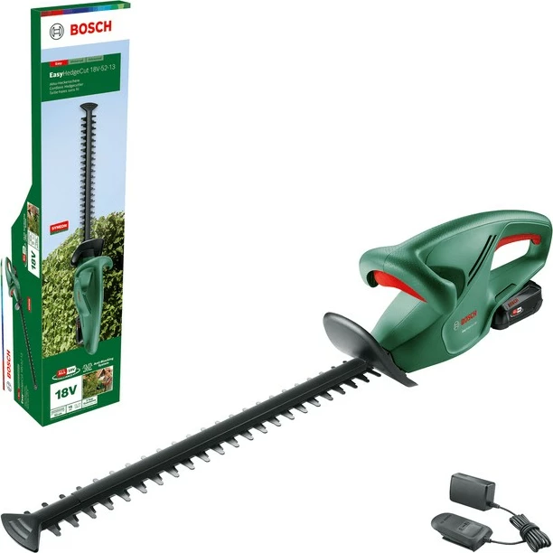 Gërshërë krasitëse Bosch Easy HedgeCut 18-52-13, 18V, 2Ah, 52cm, e gjelbër