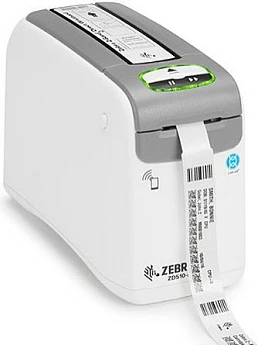 Printer byzylykësh identifikimi Zebra ZD510-HC Wristband, bardhë/gri