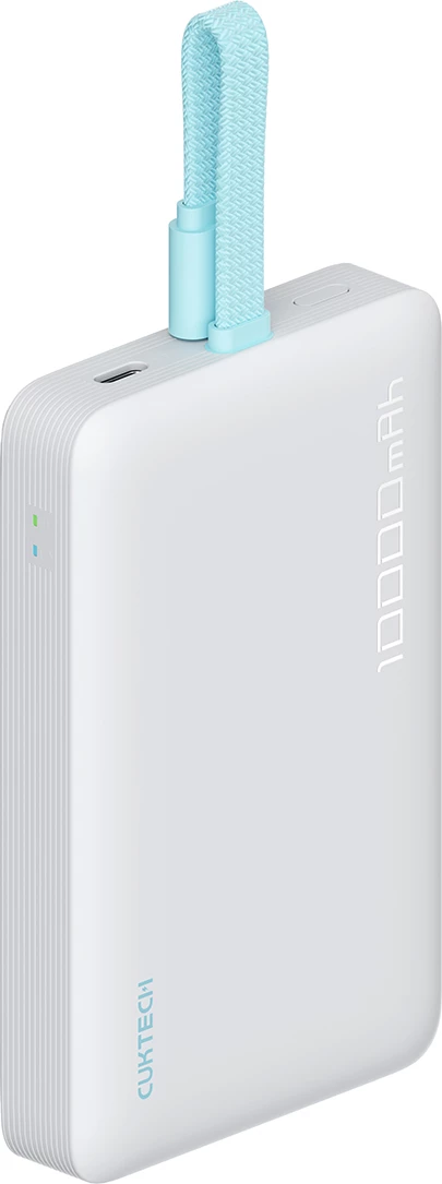 Power bank magnetik Cuktech CP132ML 10000 mAh 22.5 W PD, kabllo USB-C e integrume, i bardhë