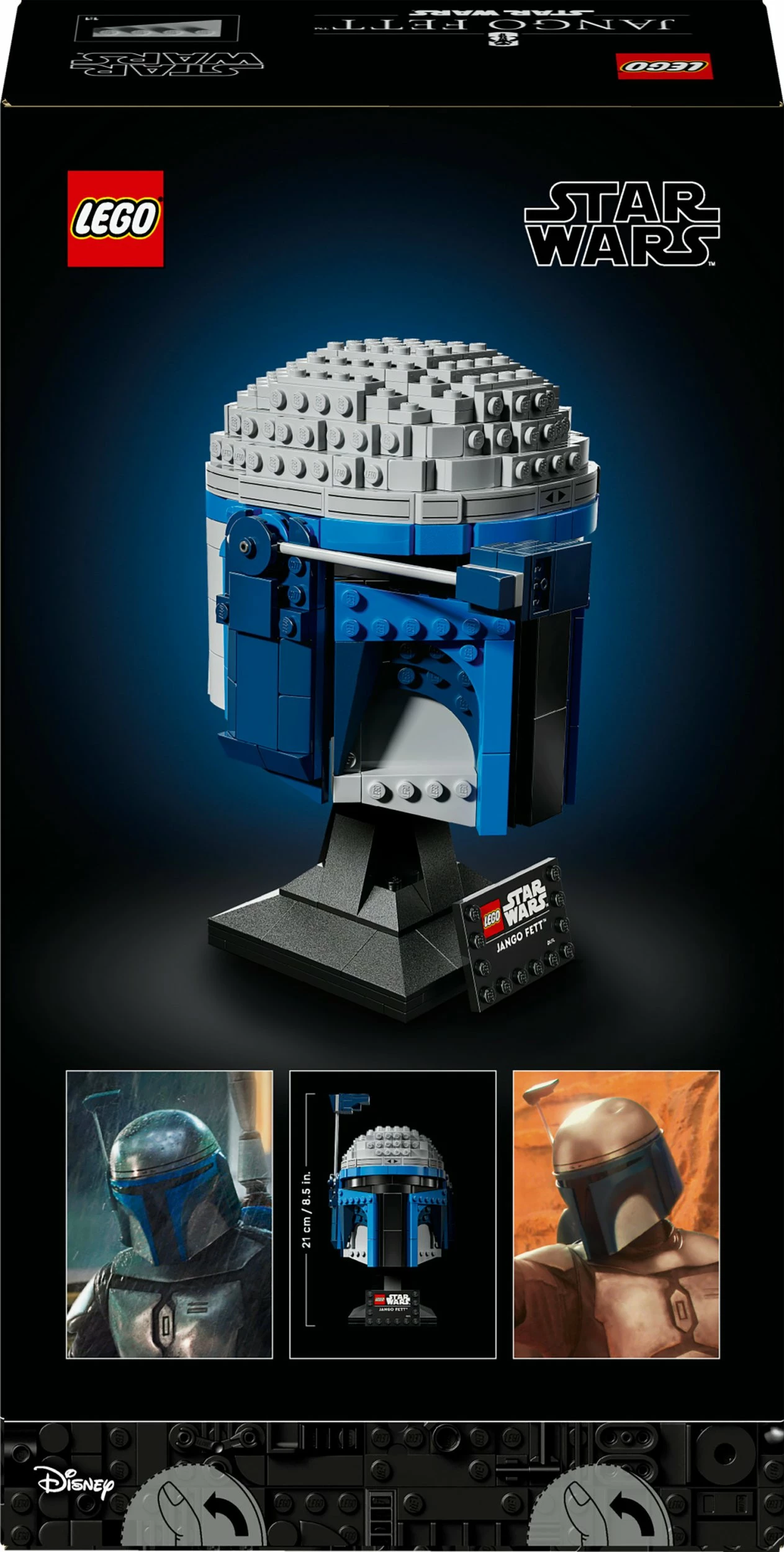 Set LEGO Star Wars Helm Jango Fett 75408, 616 pjesë