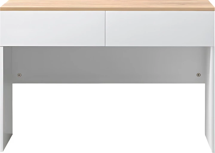 Tavolinë pune Beleton me sirtarë, MDF, ngjyrë lis-e bardhë, 100x50x75cm