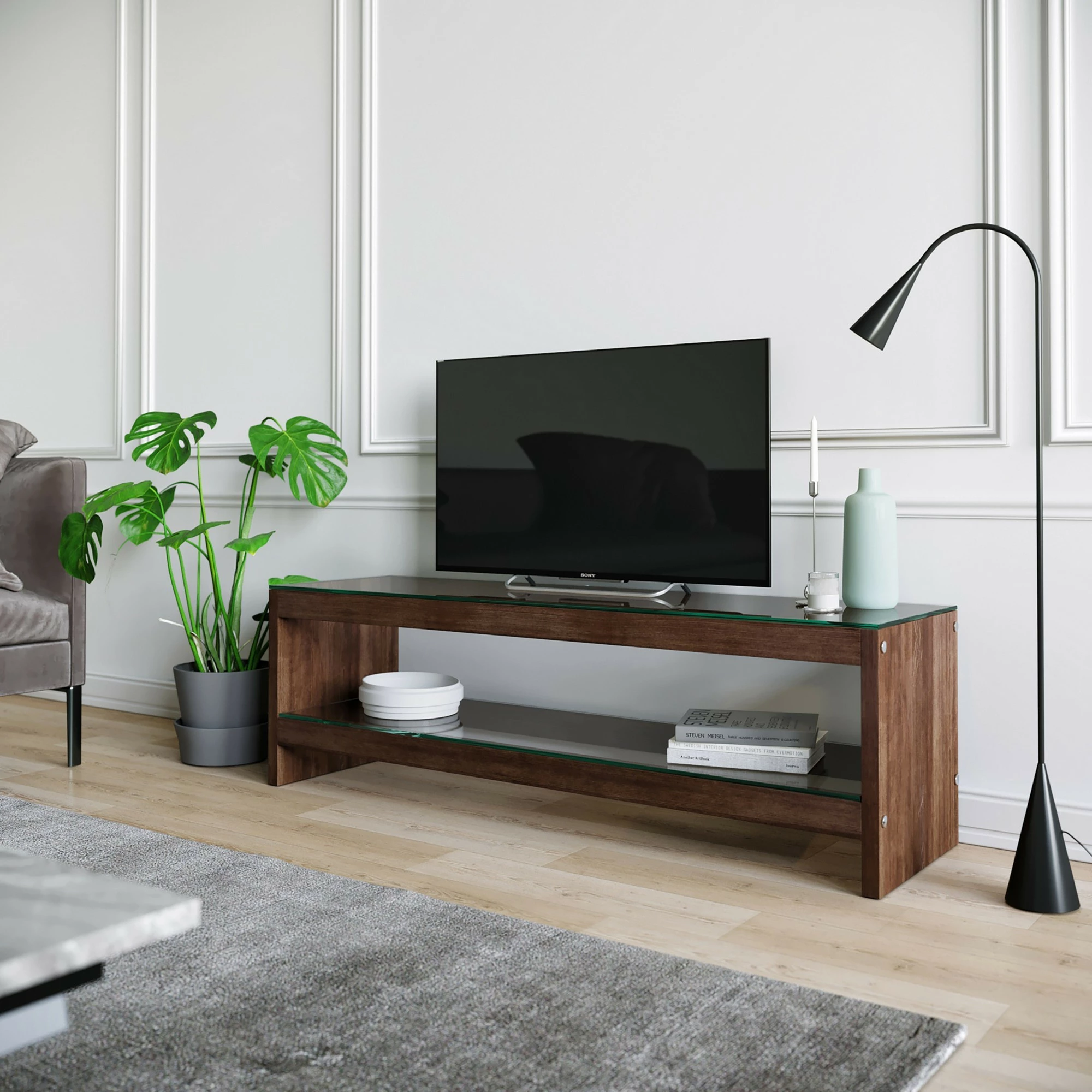 Komodë TV Hanah Home, TV300, ngjyrë arre