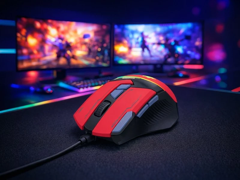Maus gaming Tracer GameZone Spectra, RGB, 7200 DPI, USB, i kuq