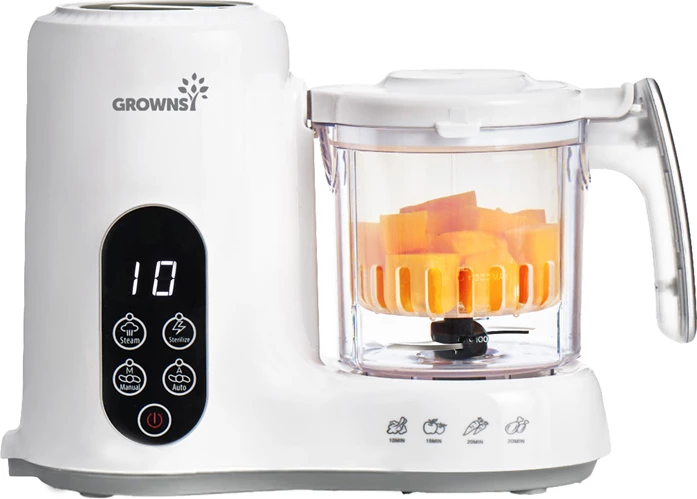 Robot për ushqim bebe Grownsy 5800E 600 ml, i bardhë