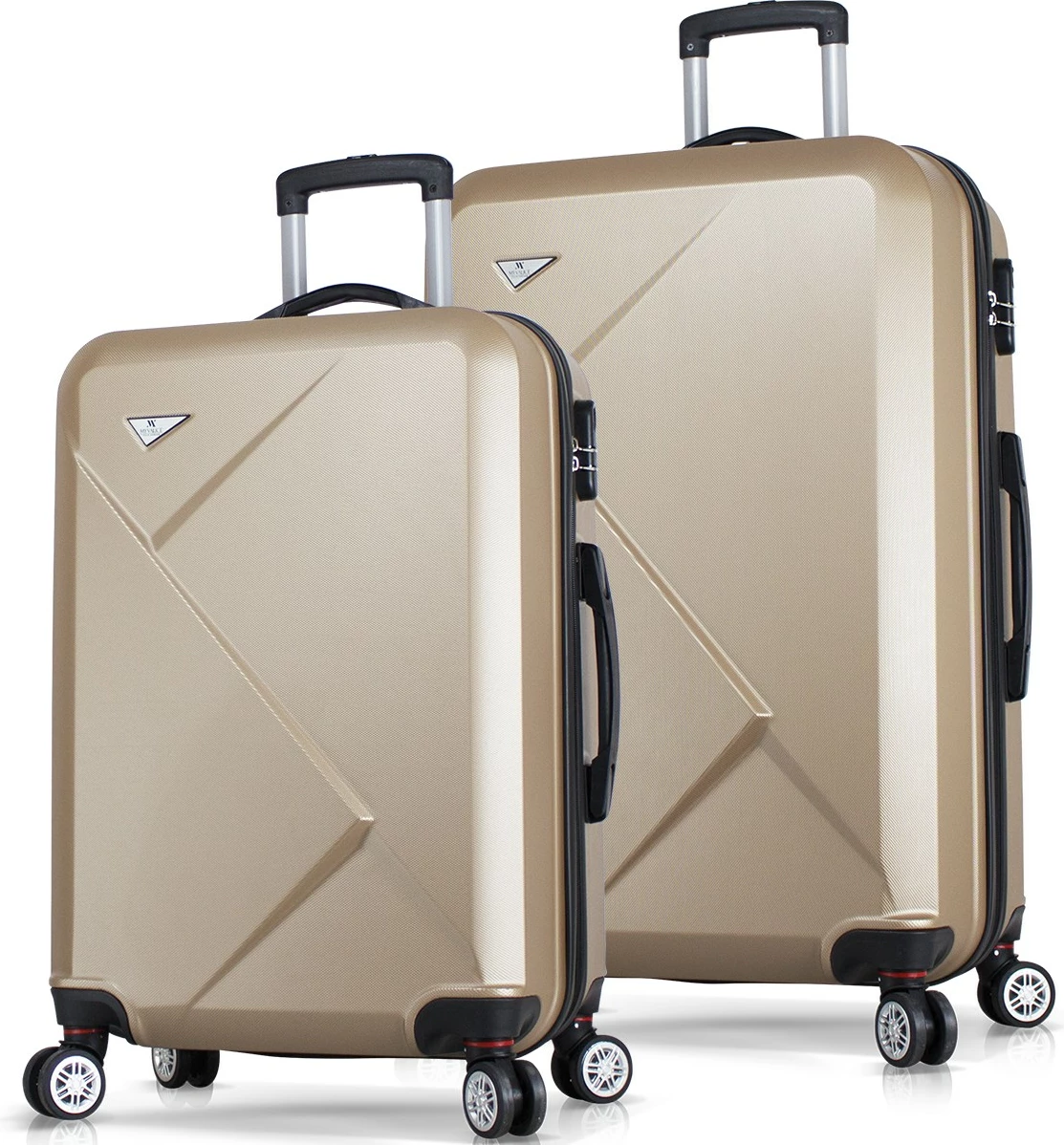Set valixhesh (2 copë), ngjyrë ari, Zoozie Bags, 7001