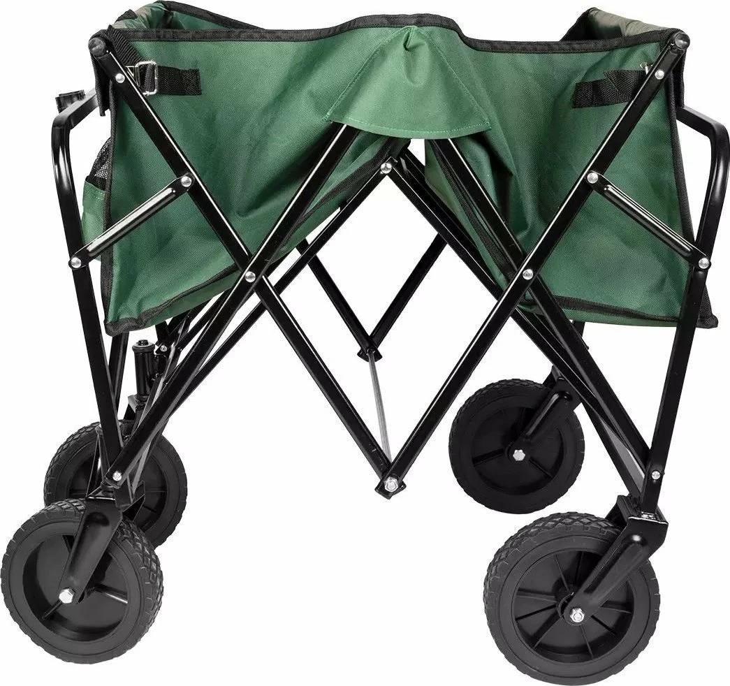 Karrocë kopshti palosëse Neo 84-405, 80 kg, 4 rrota, 600D najlon, e gjelbër