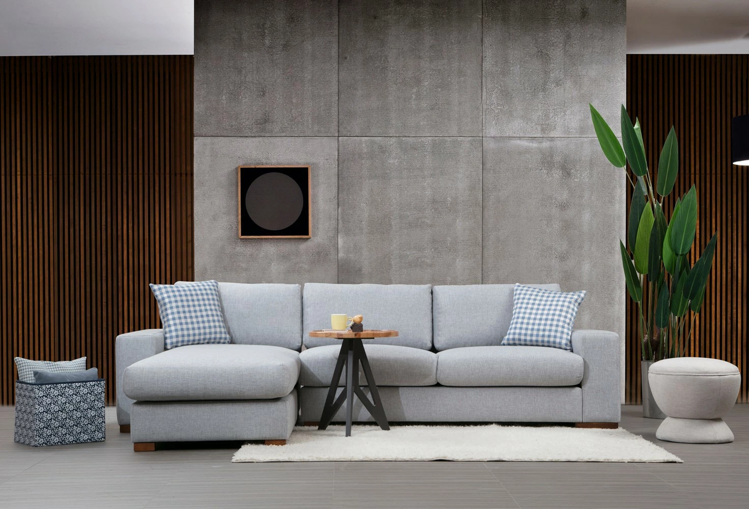 Këndare Atelier del Sofa, Loop 13, ngjyrë gri e çelët