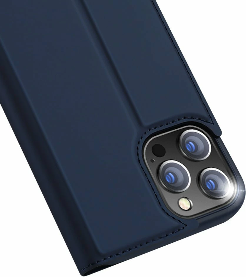 Mbështjellës Dux Ducis Skin Pro bookcase për iPhone 13 Pro, kaltër