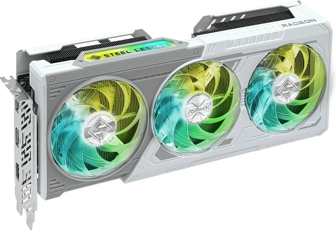 Kartelë grafike Asrock RX9060XT Steel Legend, 16 GB GDDR6, e bardhë