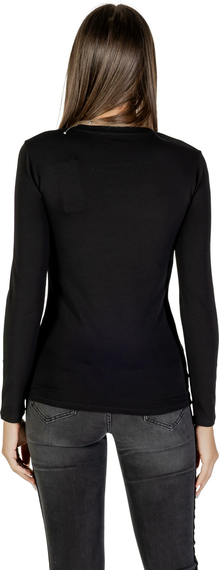 Maicë me mëngë të gjata për femra Armani Exchange XW001353 AF17173, e zezë [Madhësia: S]