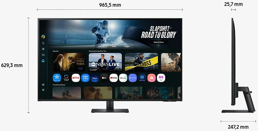 Monitor i mençur Samsung M7 S43FM700UU 43 inç 4K UHD i zi