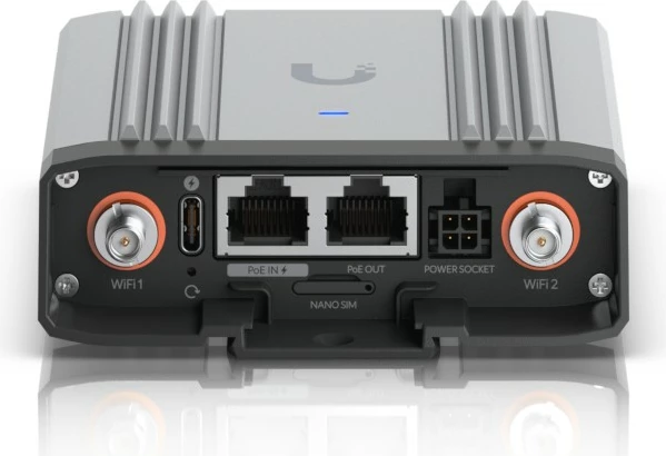 Router Ubiquiti UniFi Mobiler Router Industrial Cat 4 WiFi GPS PoE UMR-Industrial, Ngjyrë e zezë dhe gri