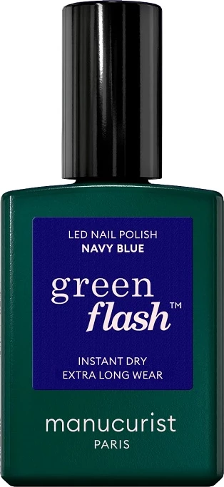 Llak për thonj Manucurist Green Flash për femra Navy Blue 15ml