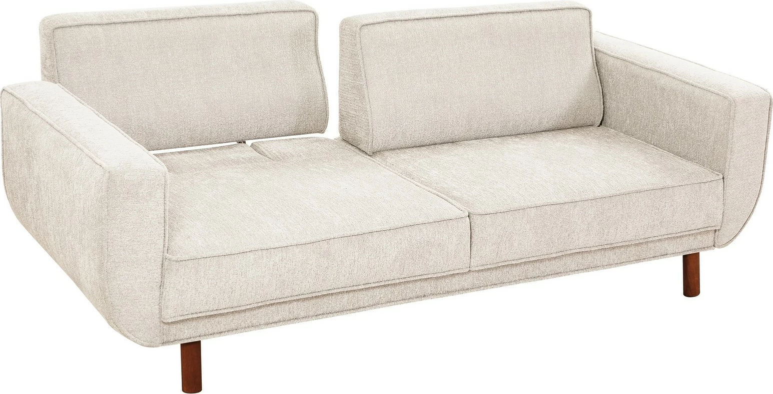 Set divan-krevat Larus Wood, ngjyrë arre dhe krem