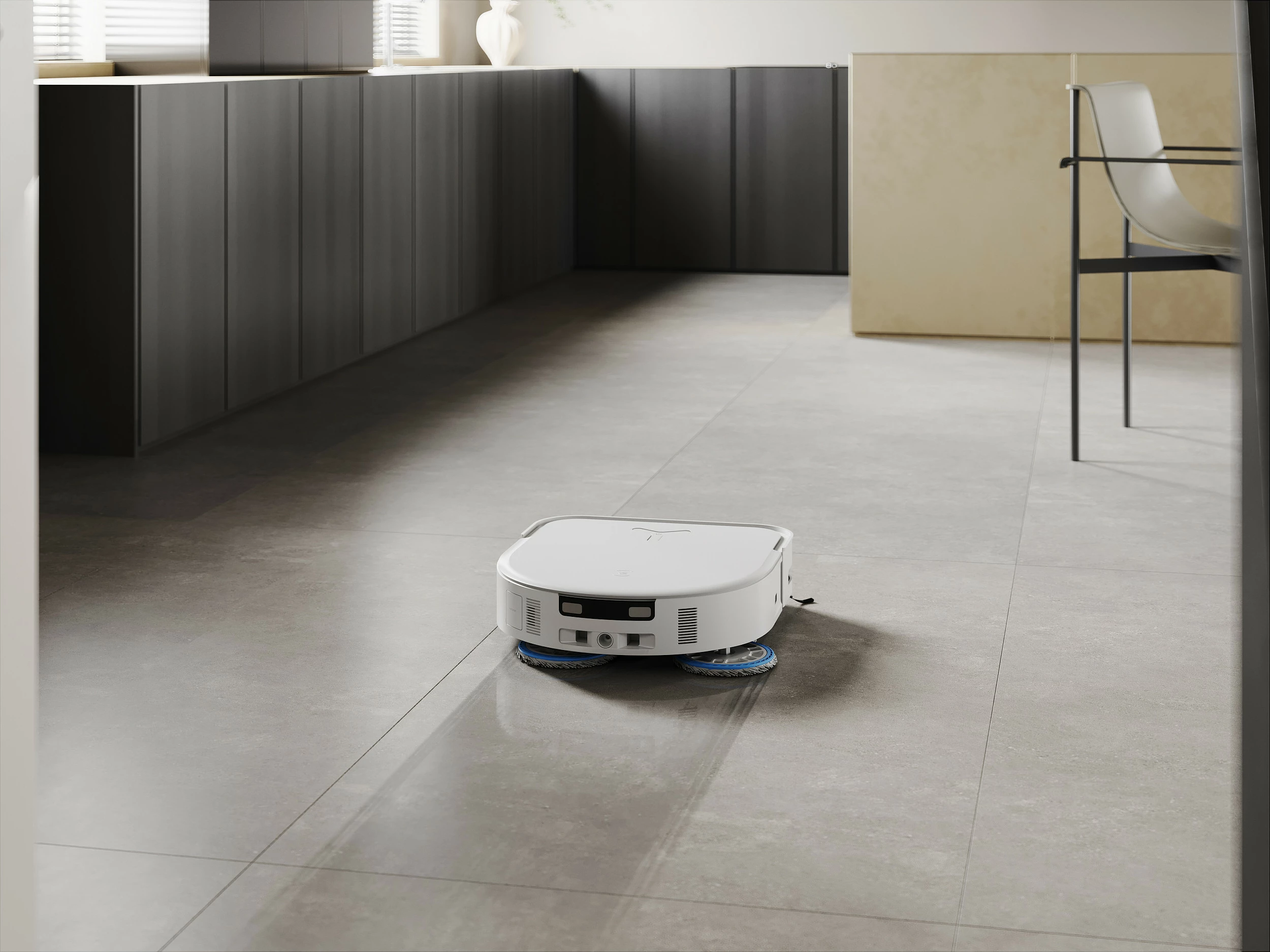 Robot fshesë Ecovacs Deebot X5 Omni, pa qese, stacion me qese pluhuri 3.5 L, fshirje e lagët, e bardhë
