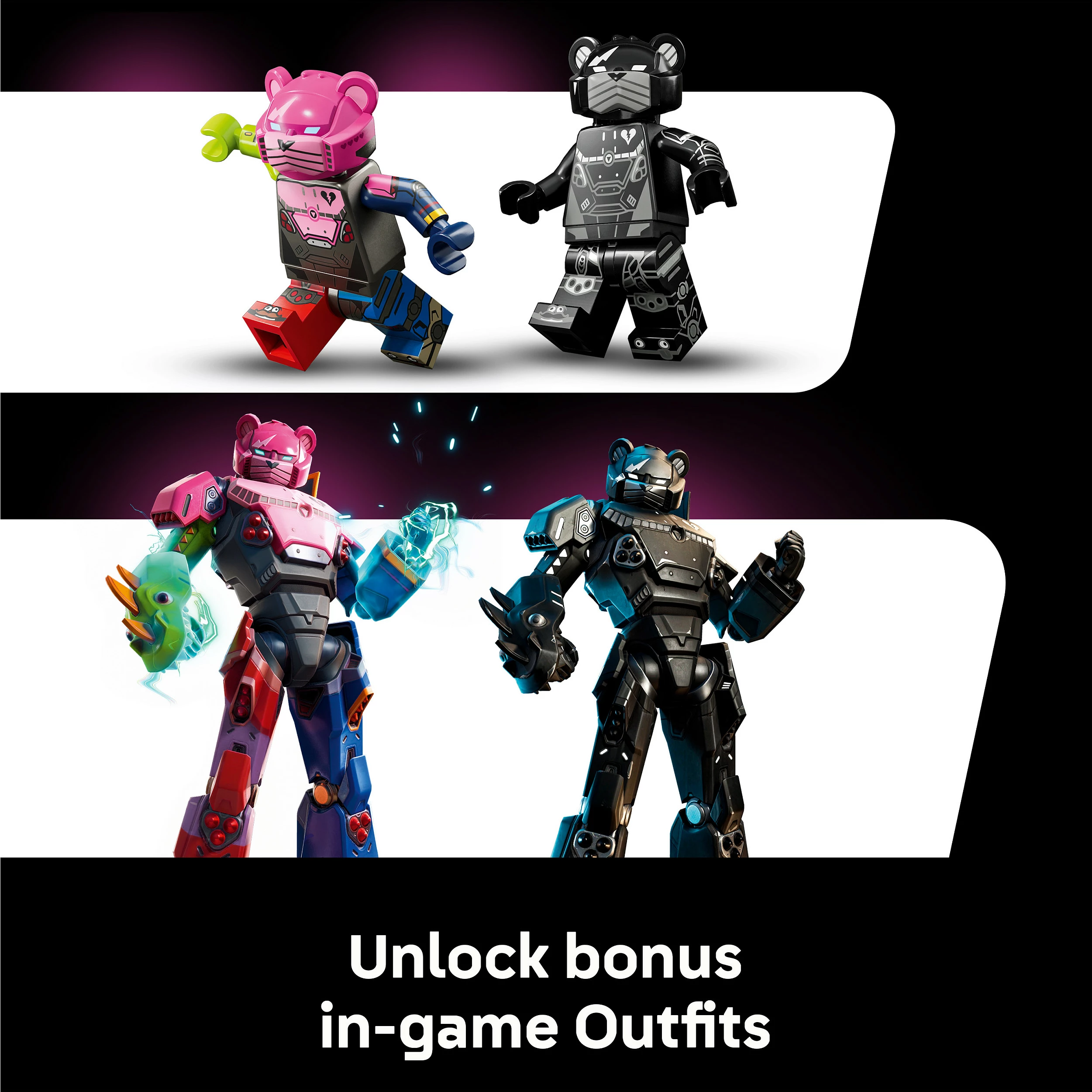 Set ndërtimi LEGO Fortnite Mecha Team Leader 77078, 2503 copë, figurë mech 45 cm, multikolor
