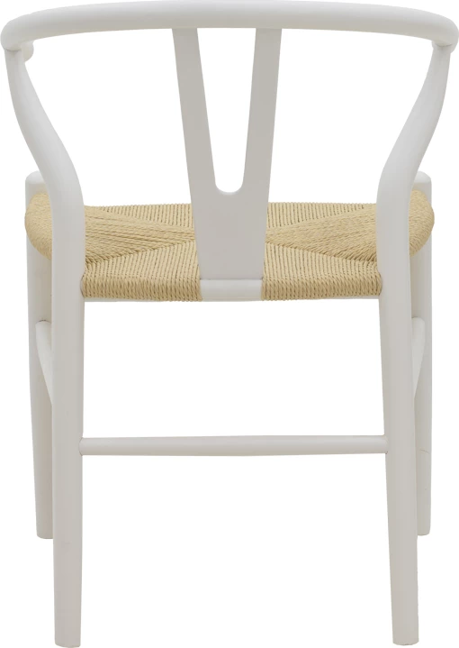 Karrige Wishbone, dru ahu, ulëse me litar, ngjyrë natyrale, 53x55x76cm