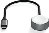 Kabllo karikimi magnetike USB‑C Satechi Magnetic Fast Charging Cable për Apple Watch, e zezë