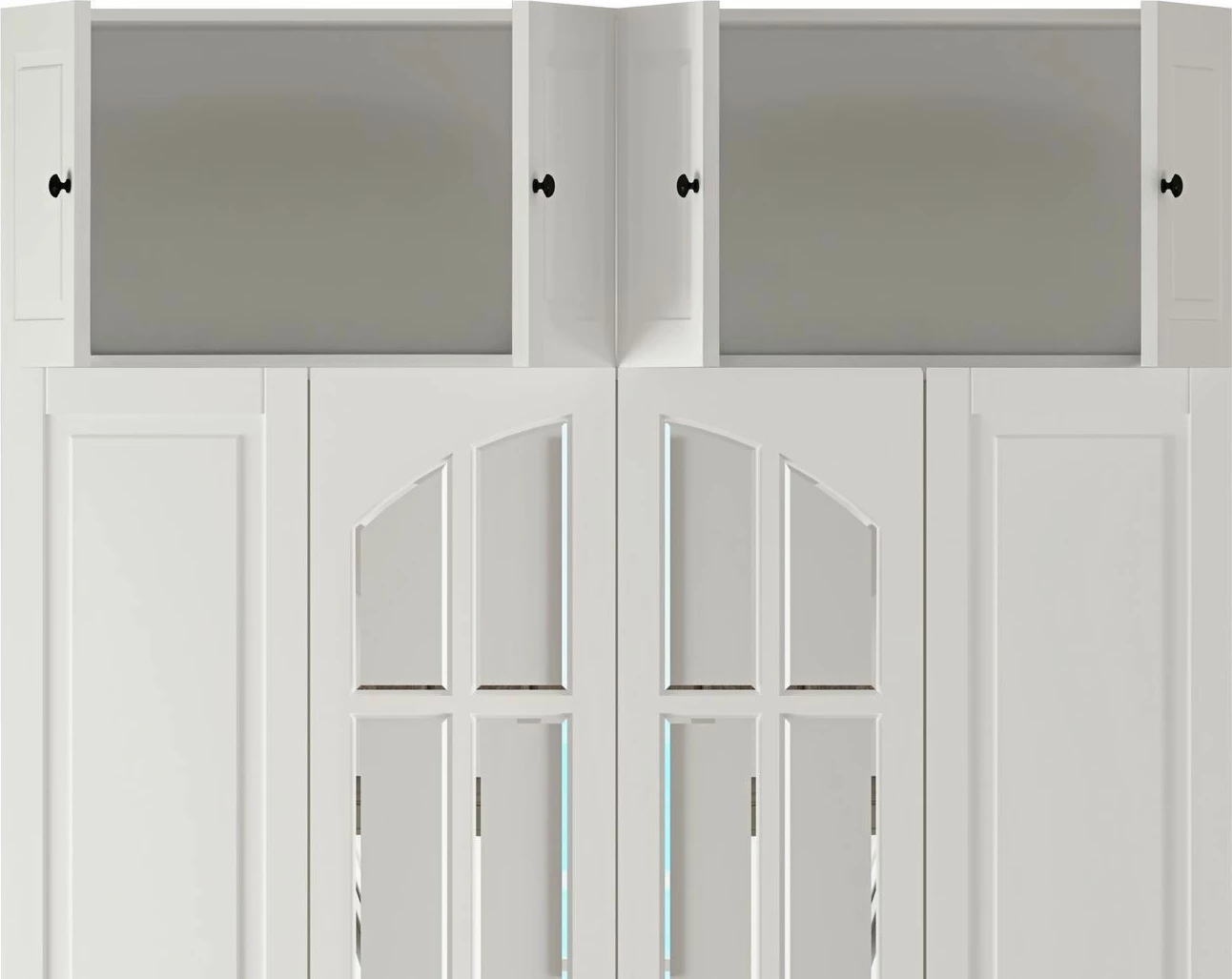 Dollap për rroba, ngjyrë e bardhë mat, Skye Decor, RB-185-18, 140x240x52cm