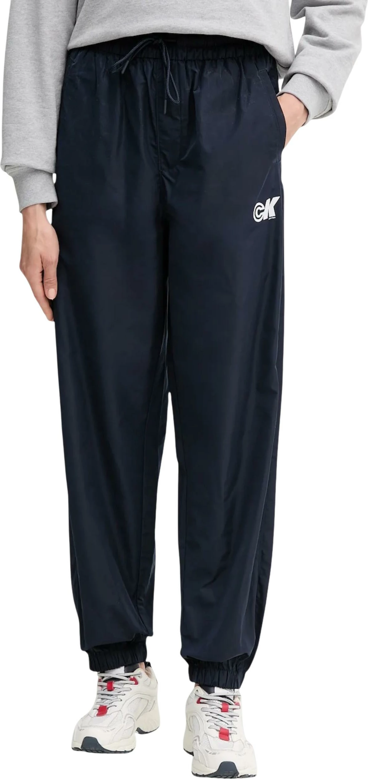 Pantallona sportive Calvin Klein Jeans LV047C627G për femra, kaltër e errët