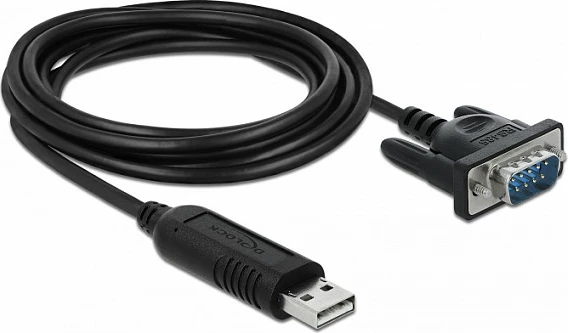 Kabëll adaptor DeLOCK 66283 USB Type-A në RS-485, 1.8 m, i zi