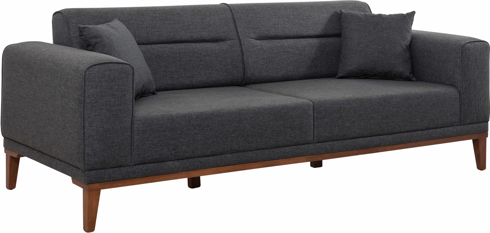 Set divan-krevat, karrige dhe tavolinë anësore, ngjyrë antracit, Liones 1053
