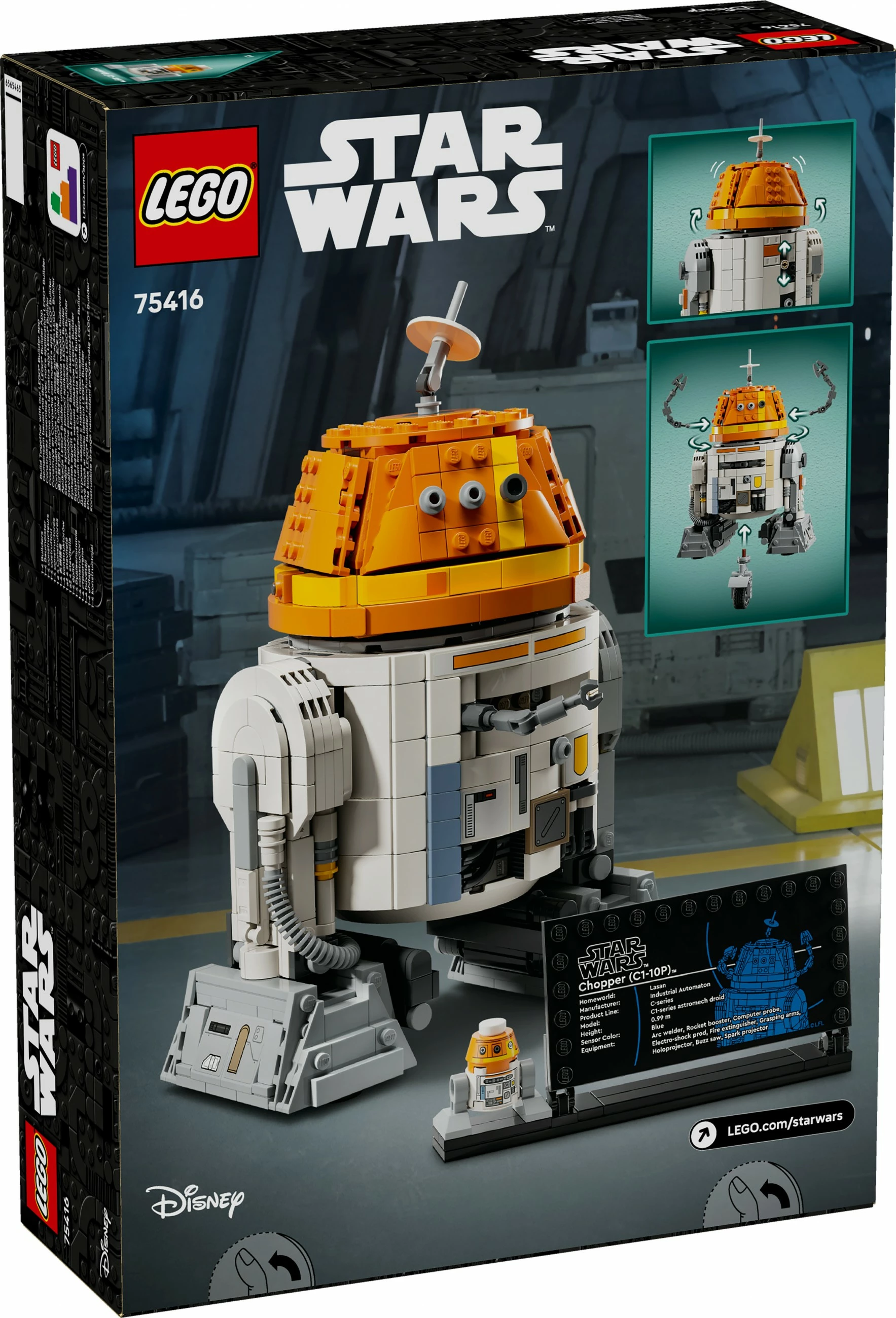 Set ndërtimi LEGO Star Wars Chopper C1-10P 1039 pjesë multikolor