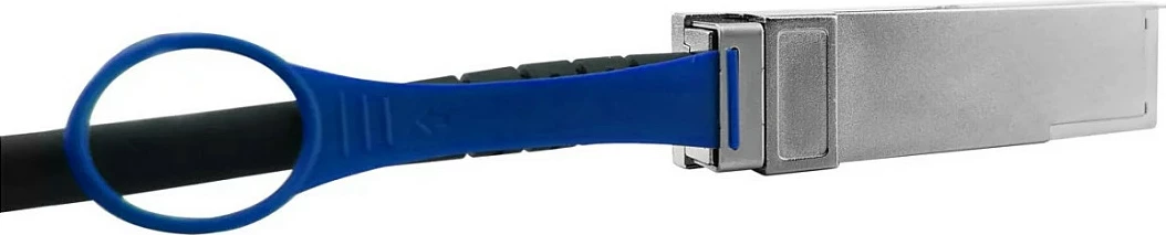 Kabllo DAC BlueOptics QSFP28-DAC-1M-SS, 100Gbps, 1m, QSFP28-QSFP28, e zezë