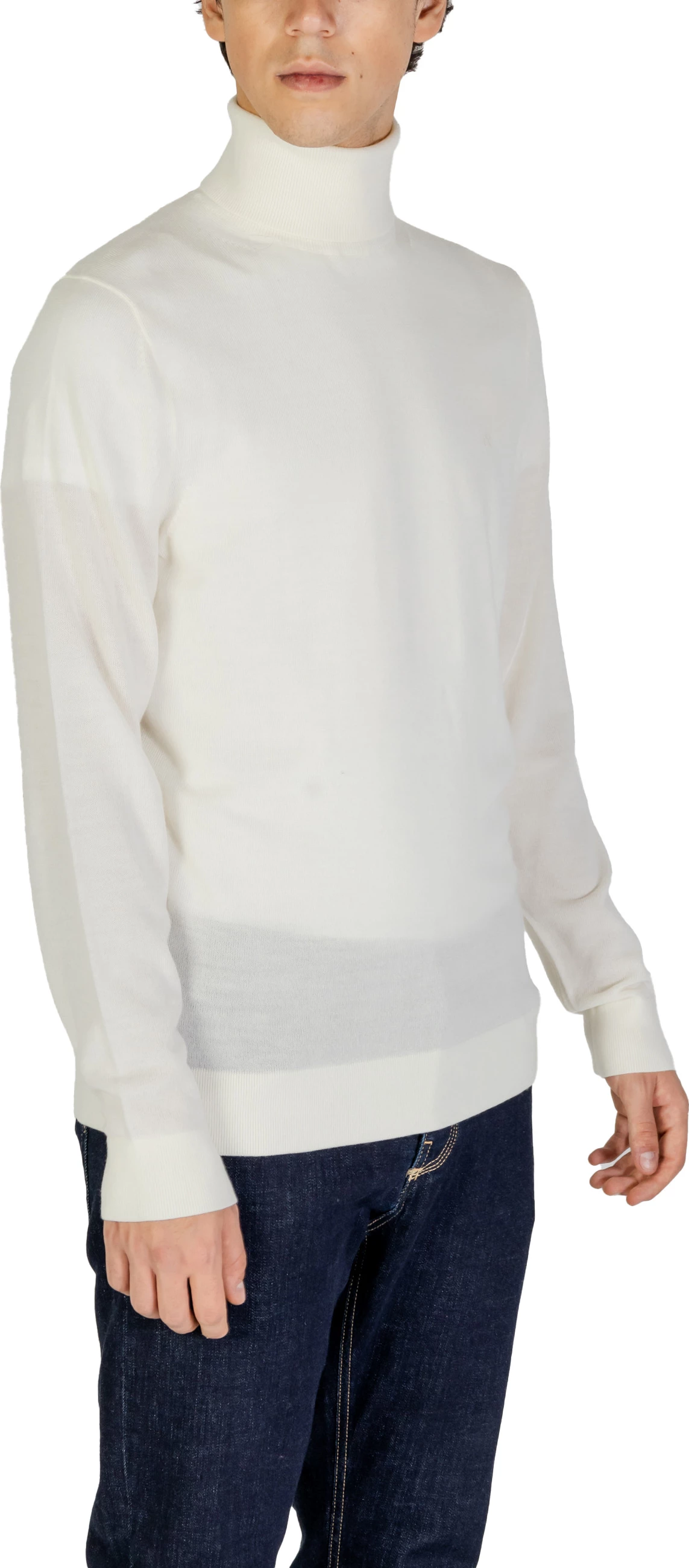 Xhemper me golf për meshkuj Calvin Klein Jeans K10K110420, krem [Madhësia: XL]