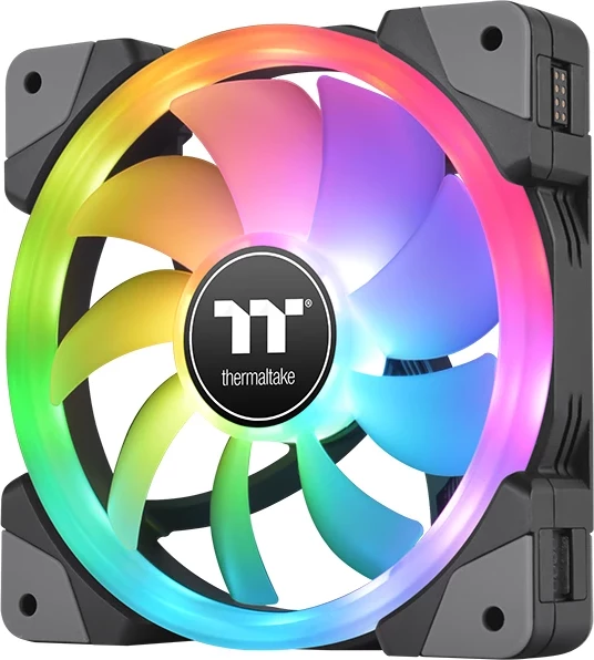 Ventilator kasë Thermaltake SWAFAN EX12 RGB TT Premium Edition, 12 cm, 2000 RPM, 3 copë, e zezë
