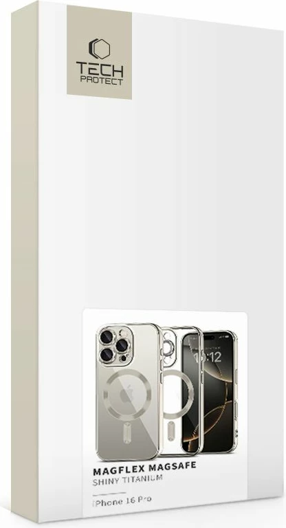 Mbështjellës Tech-Protect MagFlex për iPhone 16 Pro, MagSafe, titanium