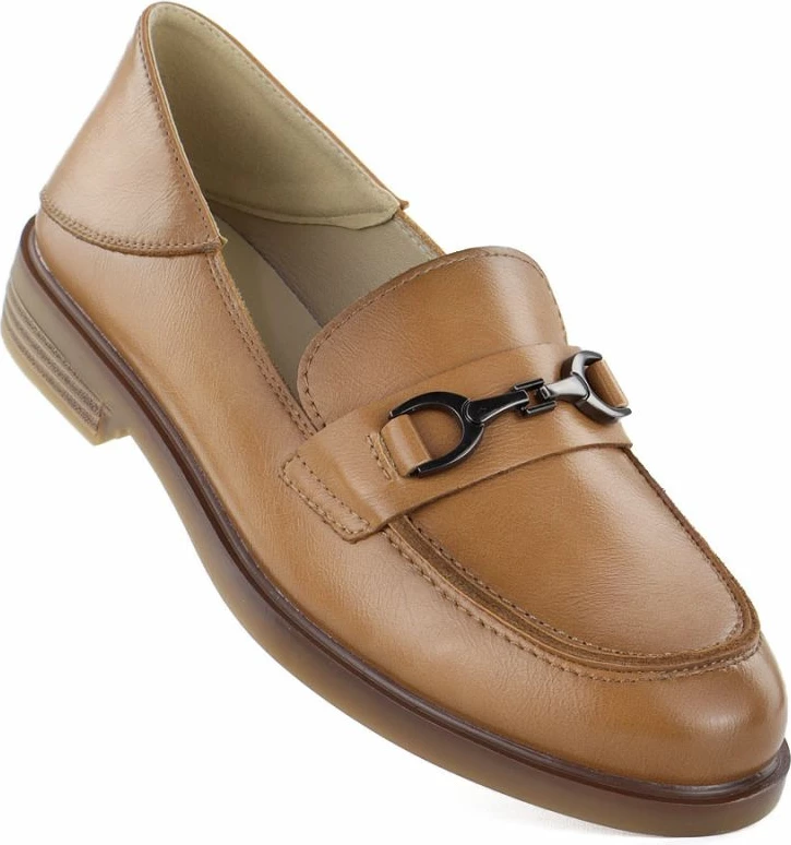 Këpucë lëkure për femra Vinceza 18117, camel